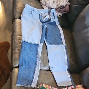 The JAGGED Priest Patchwork Denim Boyfriend Jeans Size 28